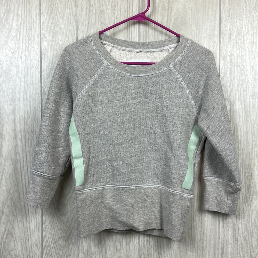 Current Eliot Womens Sweater Crewneck Small Sport Varsity 74 3/4 Sleeve Stripe